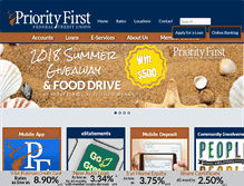 Tablet Screenshot of priorityfirstfcu.org